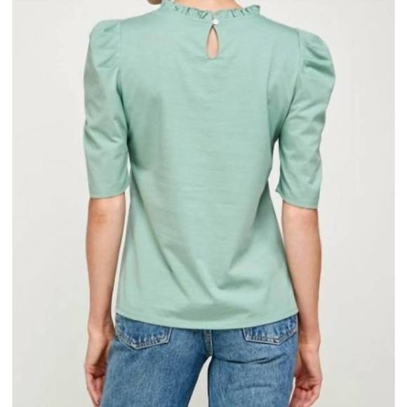 NEW ELLISON the sage top in green - Picture 3 of 4